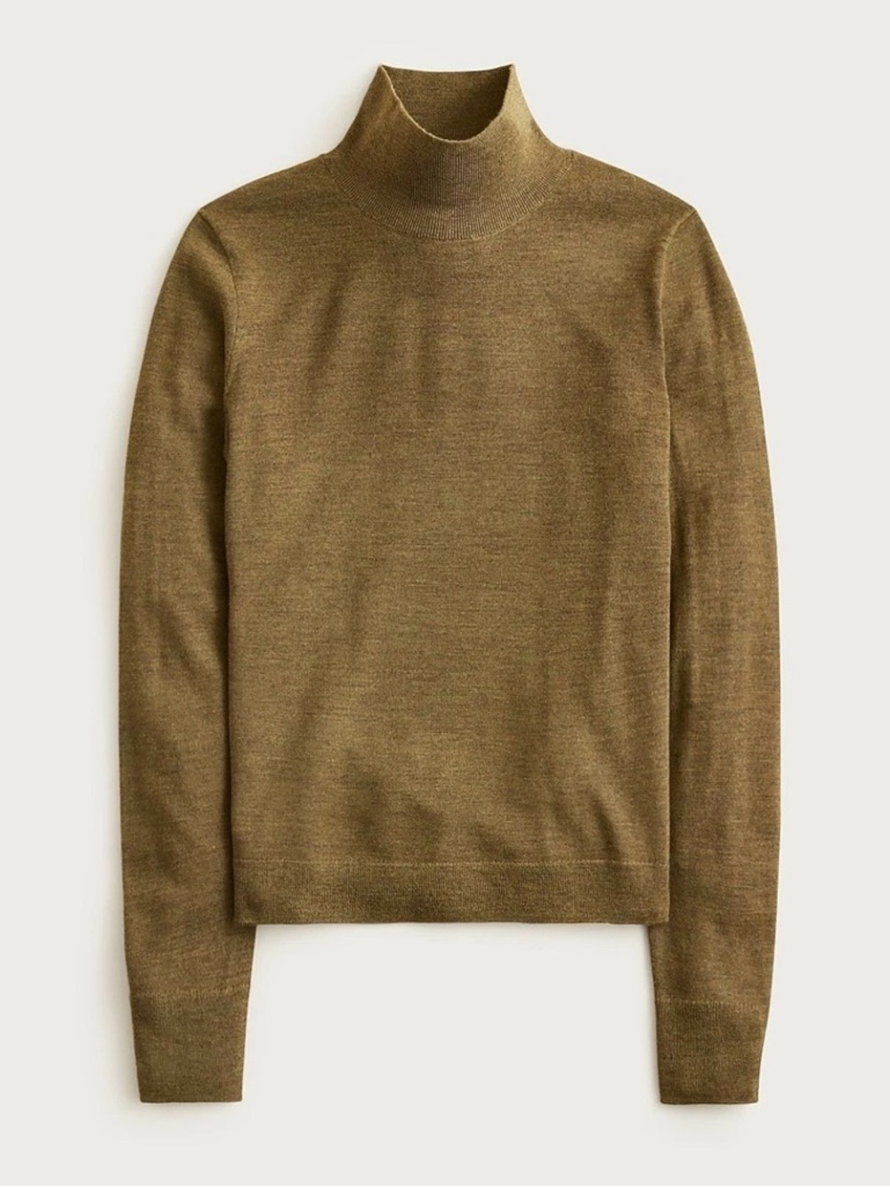 J.Crew NWT Carolyn turtleneck sweater in merino wool M Medium Hthr Elm
